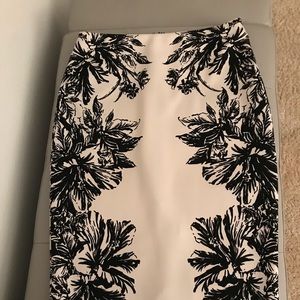 Black/White Pencil Skirt |The Limited